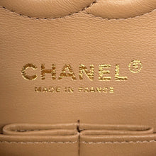 Load image into Gallery viewer, CHANEL Matelasse W Flap ChainShoulder Bag BeigeA01113 Lambskin Size 23
