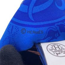 Load image into Gallery viewer, HERMES Twilly Exlibris Parisienne Bluroy/Rouge/Ciel Silk100%
