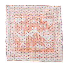 将图像加载到图库查看器中，HERMES Carre Sangle en Zigzag Zig Zag Pois Rainbow Size 60 Orange/Multicolor Silk78% Acetate22%
