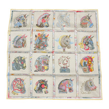 Load image into Gallery viewer, HERMES Carre Chevaloscope Chevaloscope Size 90 Nacle/Vert/Multicolor Silk100%
