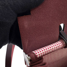 将图像加载到图库查看器中，HERMES Herbag Zip Le Tourne Framboise/Rouge H/White Vache Hunter Leather Toile Cadrille Size PM
