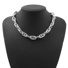 将图像加载到图库查看器中，HERMES Chaine d&#39;Ancre Necklace Size GM/29 frames SV925
