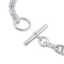将图像加载到图库查看器中，HERMES Chaine d&#39;Ancre Necklace Size GM/29 frames SV925
