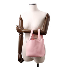 将图像加载到图库查看器中，HERMES Picotin Lock Rose Sakura Taurillon Clemence Size PM
