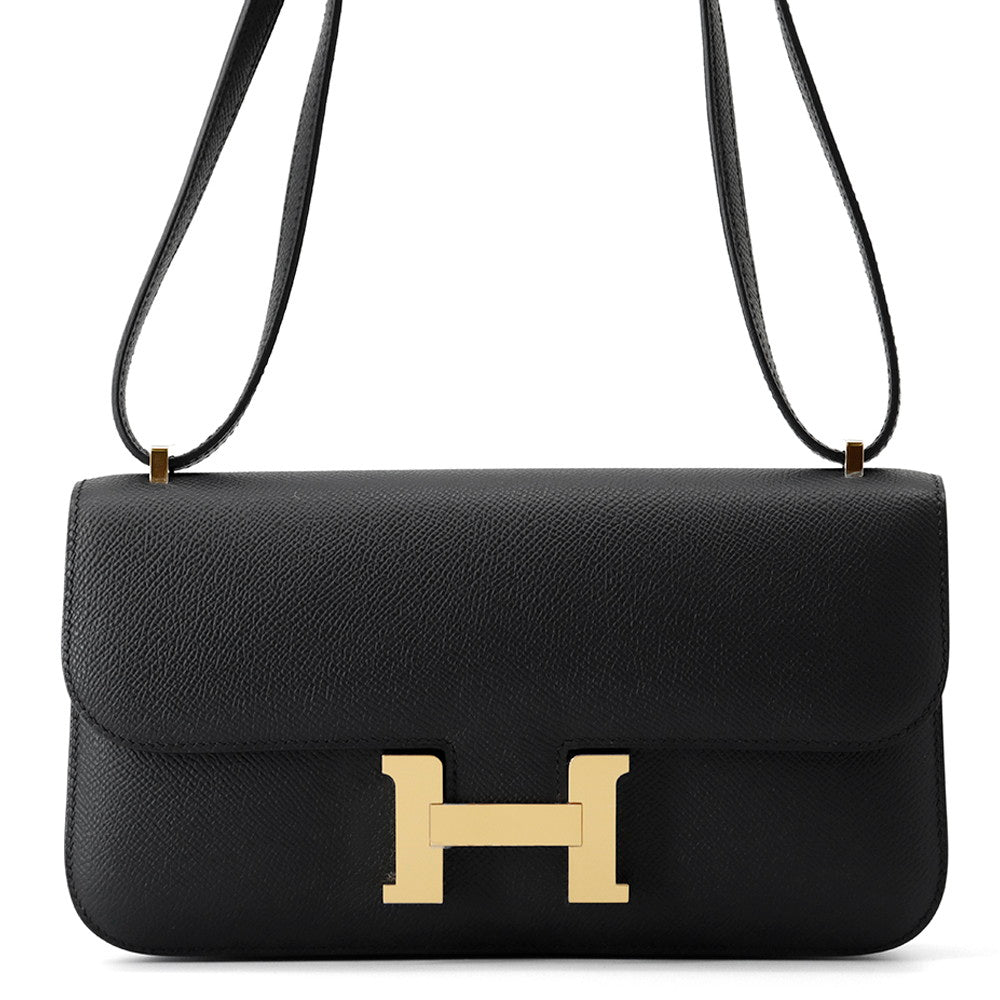 HERMES Constance Elan Miroir Black Epsom