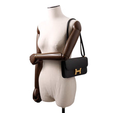 将图像加载到图库查看器中，HERMES Constance Elan Miroir Black Epsom
