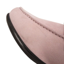 将图像加载到图库查看器中，HERMES Mocassins d&#39;Estaing Pink suede Size 36
