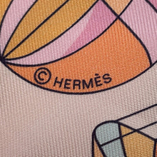 Load image into Gallery viewer, HERMES LES FOLIES DU CIEL Madness in the Sky Twilly Abricot/Vert/Multicolor Silk100%
