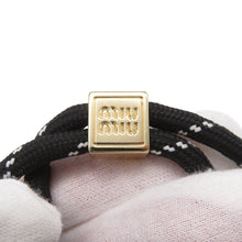 将图像加载到图库查看器中，MIUMIU Code Bracelet Black5IB538 Silk100%
