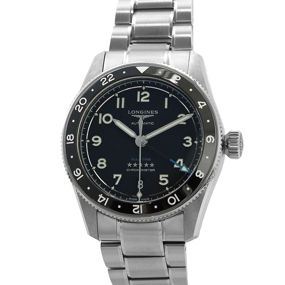 LONGINES Spirit Zule Time W39mm Stainless Steel Black DialL3.802.4.53.6