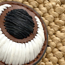 Load image into Gallery viewer, ANYA HINDMARCH Eyes N/S 2WAY Tote Bag Beige/Brown5050925189057 Raffia Leather Size Mini
