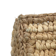Load image into Gallery viewer, ANYA HINDMARCH Eyes N/S 2WAY Tote Bag Beige/Brown5050925189057 Raffia Leather Size Mini
