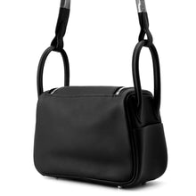 将图像加载到图库查看器中，HERMES Lindy Black Swift Leather Size Mini
