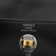 将图像加载到图库查看器中，HERMES Lindy Black Swift Leather Size Mini
