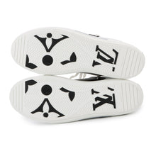 将图像加载到图库查看器中，LOUIS VUITTON Charlie Line Sneakers White/Black/Gray1A9JNA Leather Monogram・Nylon Size 9
