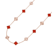 将图像加载到图库查看器中，Van Cleef &amp; Arpels ★Vintage Alhambra Long Necklace 20 motifsVCARP7RO00 18K Pink Gold
