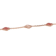 将图像加载到图库查看器中，Van Cleef &amp; Arpels ★Vintage Alhambra Long Necklace 20 motifsVCARP7RO00 18K Pink Gold

