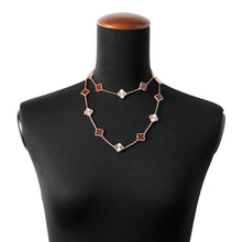 将图像加载到图库查看器中，Van Cleef &amp; Arpels Vintage Alhambra Long Necklace 20 MotifVCARP7RO00 18K Pink Gold
