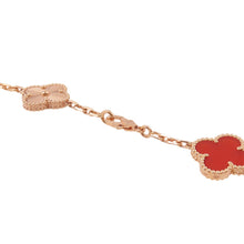 将图像加载到图库查看器中，Van Cleef &amp; Arpels ★Vintage Alhambra Long Necklace 20 motifsVCARP7RO00 18K Pink Gold

