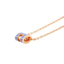 Load image into Gallery viewer, HERMES Pop Ash Necklace Size Mini Purple Lacquer Metal
