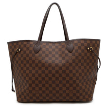将图像加载到图库查看器中，LOUIS VUITTON Neverfull RedN41357 Damier Ebene Canvas Size GM
