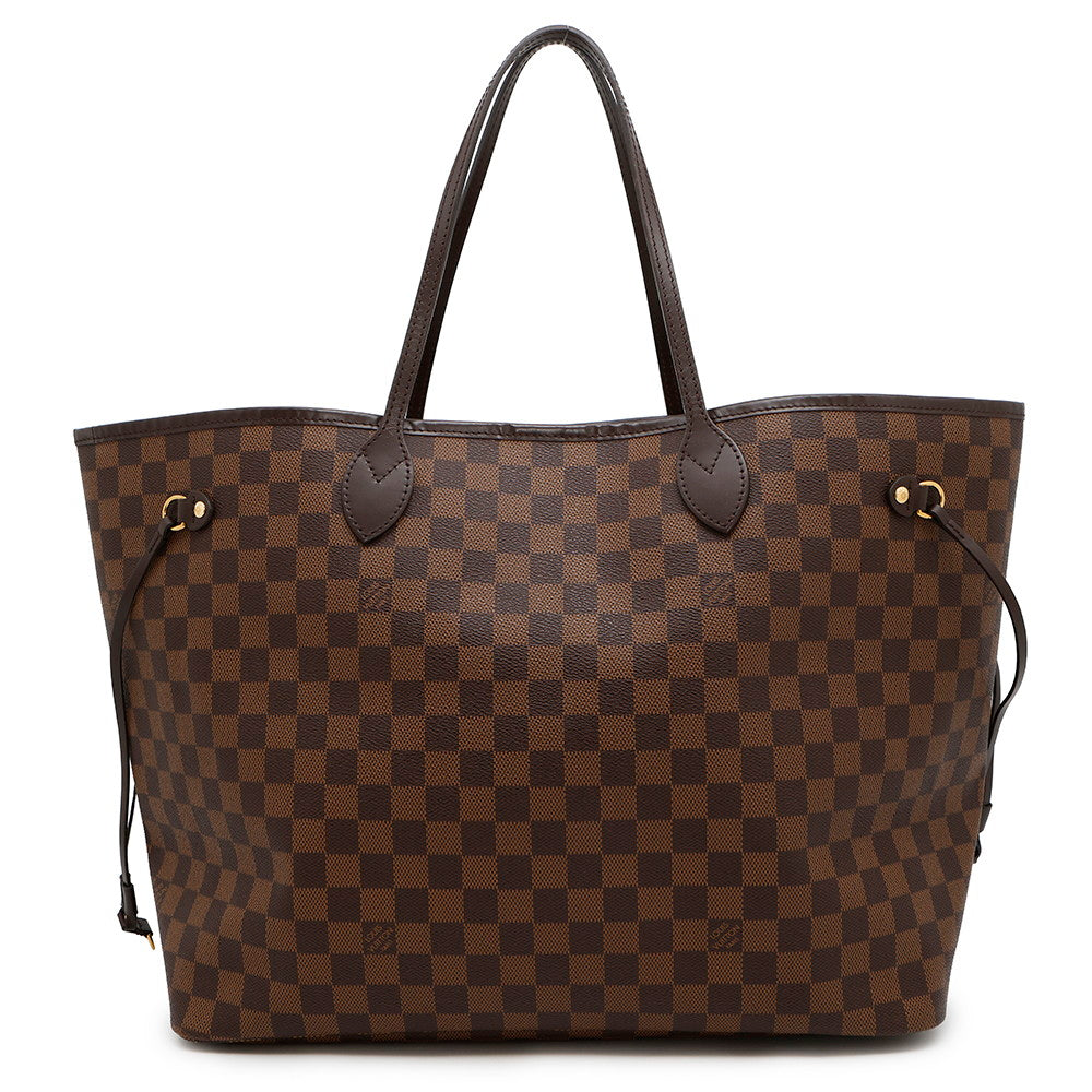LOUIS VUITTON Neverfull RedN41357 Damier Ebene Canvas Size GM