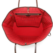 将图像加载到图库查看器中，LOUIS VUITTON Neverfull RedN41357 Damier Ebene Canvas Size GM
