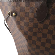 将图像加载到图库查看器中，LOUIS VUITTON Neverfull RedN41357 Damier Ebene Canvas Size GM
