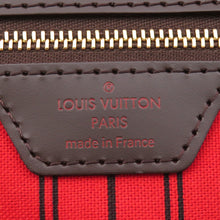 将图像加载到图库查看器中，LOUIS VUITTON Neverfull RedN41357 Damier Ebene Canvas Size GM
