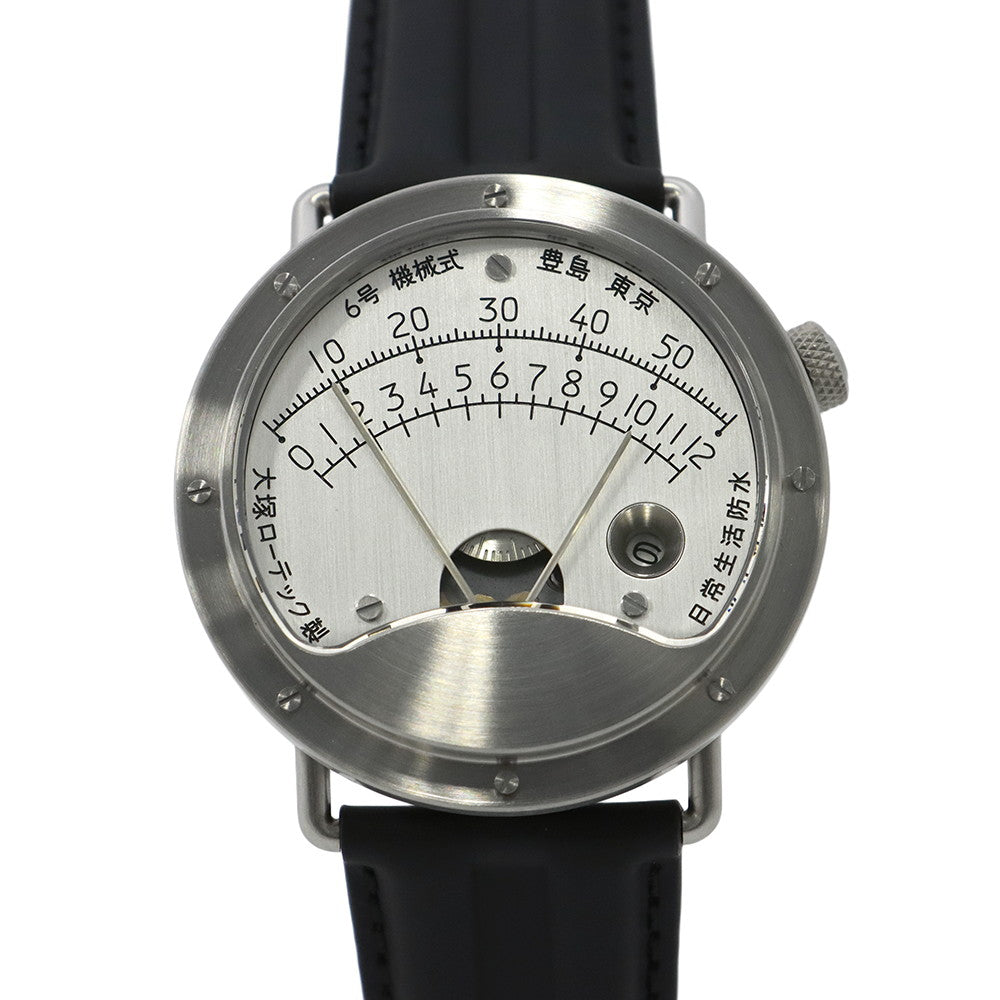Otsuka Lowtec No. 6 W42.6mm Stainless Steel Leather Silver Dial