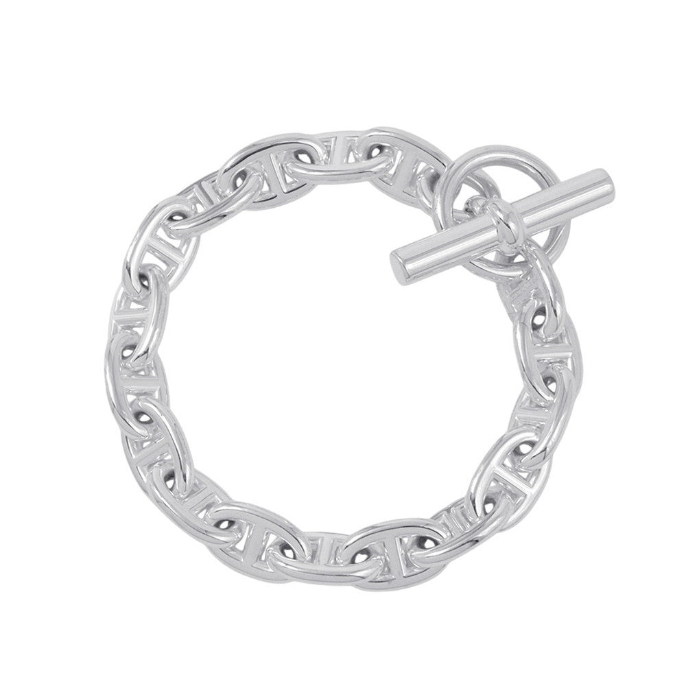 HERMES Chaine d'Ancre Bracelet 17 frames Size MM SV925