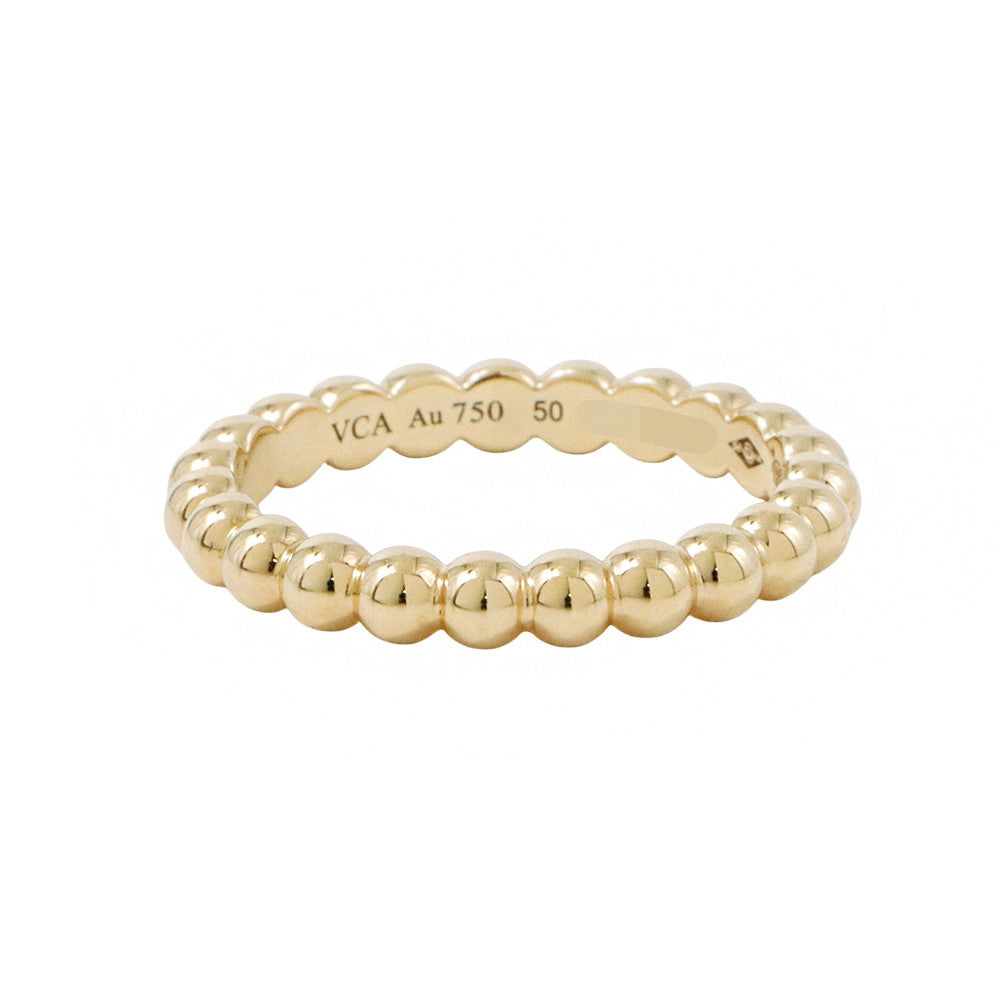 Van Cleef & Arpels Perlée GoldPearl Ring Medium model Size 50/#10 MediumVCARO3Y550/VCARO3Y500 18K Yellow Gold