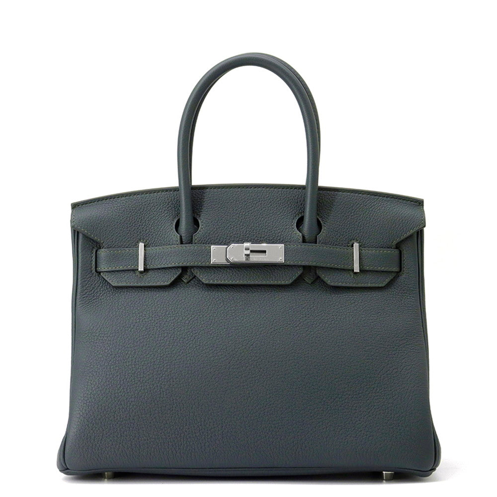 HERMES Birkin Vert Mangrove Togo Leather Size 30