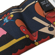 Load image into Gallery viewer, HERMES Twilly Pony Pit Stop Vert・Roden / Pink/Blue Silk100%
