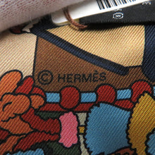Load image into Gallery viewer, HERMES Twilly Pony Pit Stop Vert・Roden / Pink/Blue Silk100%
