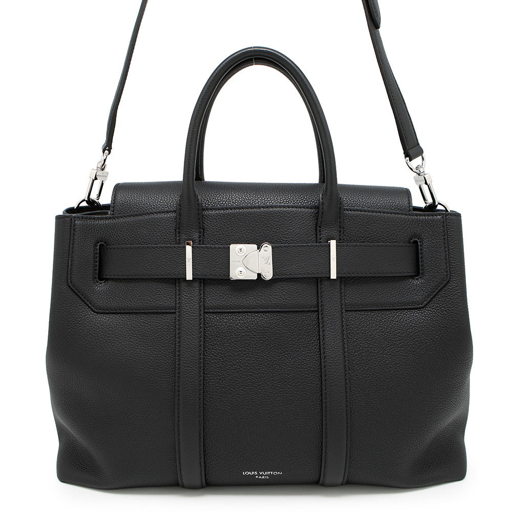 LOUIS VUITTON Georges Tote NoirM23153 Vintage Calf Leather Size MM