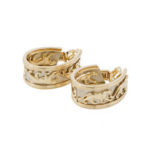 将图像加载到图库查看器中，CARTIER ★Mahango Earring K18YG K18WG
