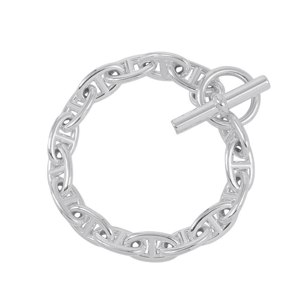 HERMES Chaine d'Ancre Bracelet 16 frames Size GM SV925