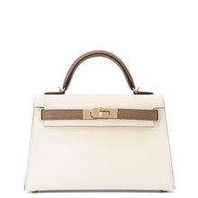 Load image into Gallery viewer, HERMES Mini Kelly 2 SPO Nata / Etoupe Chevre Myzore Goatskin
