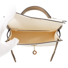 Load image into Gallery viewer, HERMES Mini Kelly 2 SPO Nata / Etoupe Chevre Myzore Goatskin
