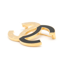 Load image into Gallery viewer, CHANEL CC Logo Bicolor Brooch Gold/BlackABC500 Metal
