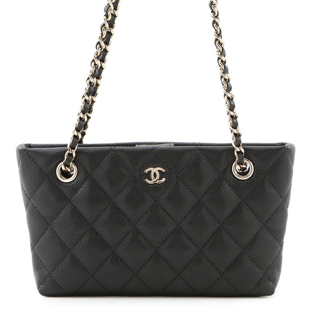 CHANEL Timeless Classics Line ChainClutch Bag BlackAP4423 Caviar Leather