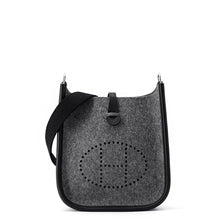Load image into Gallery viewer, HERMES Evelyne Black/Grimoire Felt Swift Leather Size TPM
