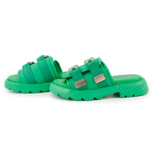 Load image into Gallery viewer, Bottega Veneta Flash Sandals with Double Belt Parakeet690034 Rubber Size 45
