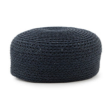 Load image into Gallery viewer, HERMES Side Serie Button Cap Size 58 Navy Raffia
