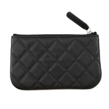 Load image into Gallery viewer, CHANEL Matelasse Star CC Logo Zip Pouch Coin Purse BlackAP4811 Soft Caviar Leather/Rhinestone
