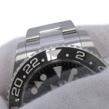 将图像加载到图库查看器中，ROLEX GMT MasterII W40mm Stainless Steel Black Dial116710LN
