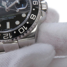 将图像加载到图库查看器中，ROLEX GMT MasterII W40mm Stainless Steel Black Dial116710LN
