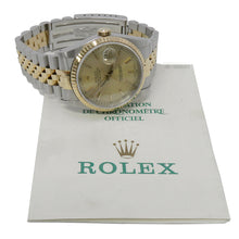 Load image into Gallery viewer, ROLEX Datejust W36mm Stainless Steel K18YG Champagne Dial16233
