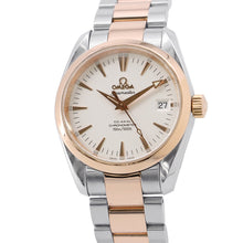将图像加载到图库查看器中，OMEGA Seamaster Aqua Terra Co-Axial W36.2mm Stainless Steel K18PG White Dial2304.30.00
